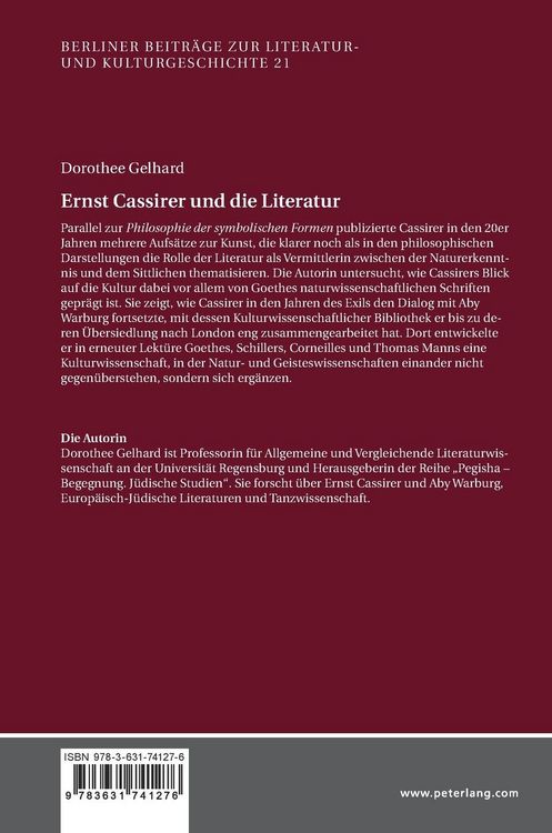 Produktbild: Ernst Cassirer und die Literatur