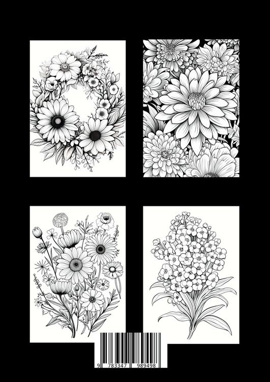 Produktbild: Malbuch Blumen