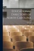 Produktbild: Educational Directory of North Carolina; 1940/1941