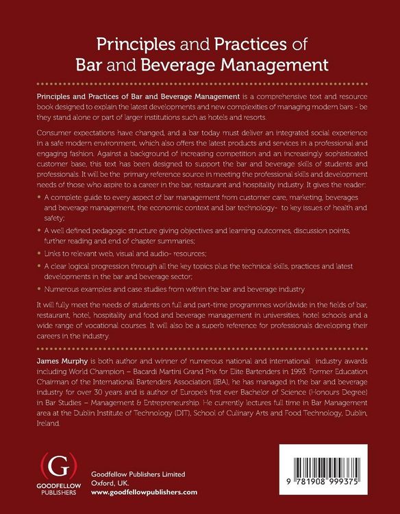 Produktbild: Principles and Practices of Bar and Beverage Management