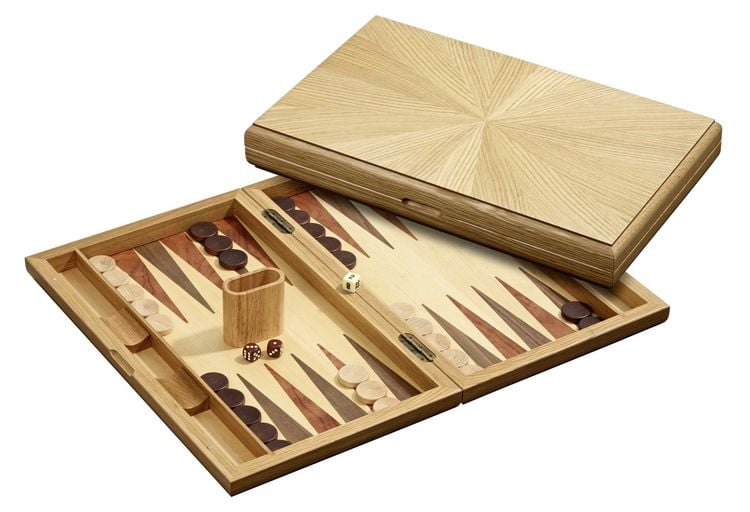 Produktbild: Philos 1126 - Backgammon Milos, Eiche, gro&szlig;, Magnetverschluss
