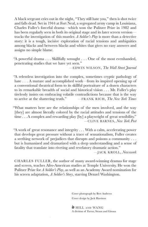 Produktbild: A Soldier's Play