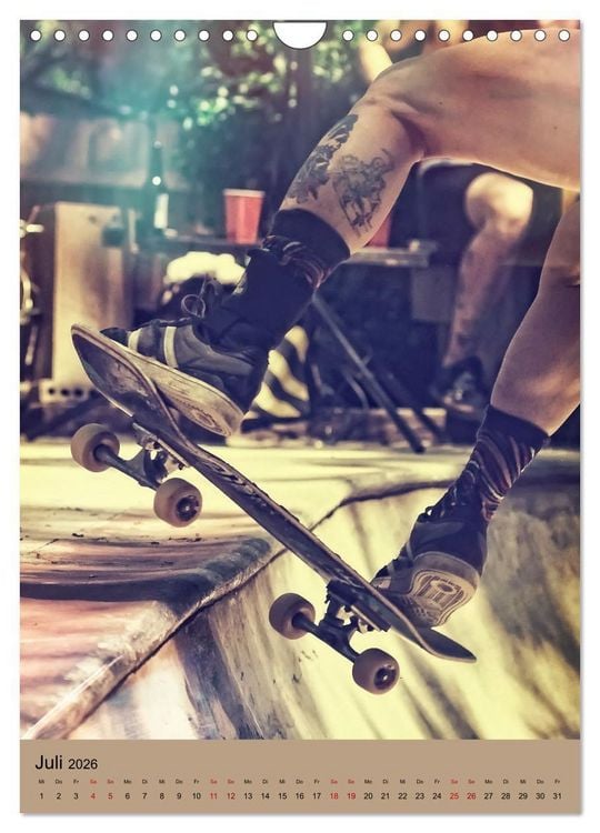 Produktbild: Skateboarding - einfach Spa&szlig; (Wandkalender 2026 DIN A4 hoch), CALVENDO Monatskalender