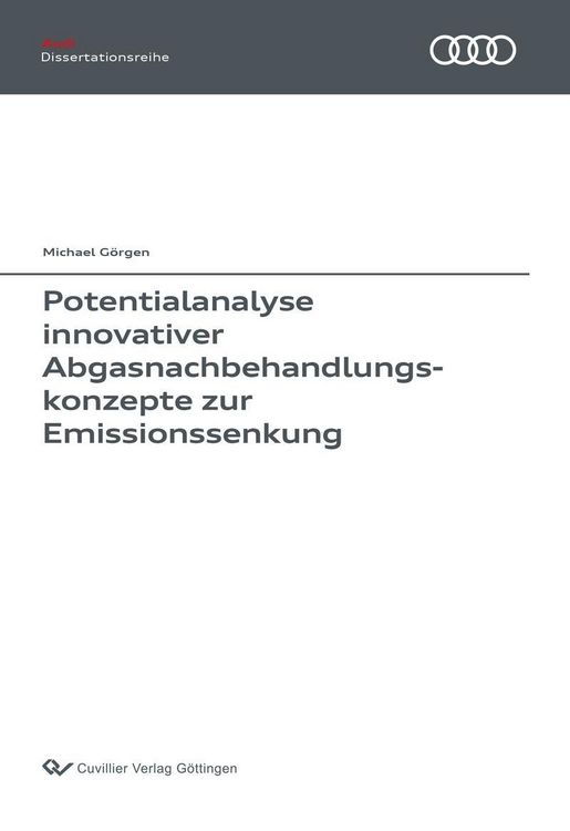 Produktbild: Potentialanalyse innovativer Abgasnachbehandlungskonzepte zur Emissionssenkung