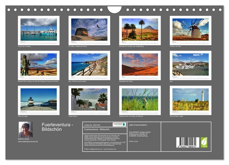 Produktbild: Fuerteventura - Bildsch&ouml;n (Wandkalender 2026 DIN A4 quer), CALVENDO Monatskalender