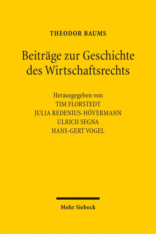 Produktbild: Beitr&auml;ge zur Geschichte des Wirtschaftsrechts