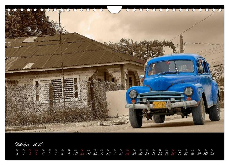 Produktbild: Kuba und die Oldtimer (Wandkalender 2026 DIN A4 quer), CALVENDO Monatskalender