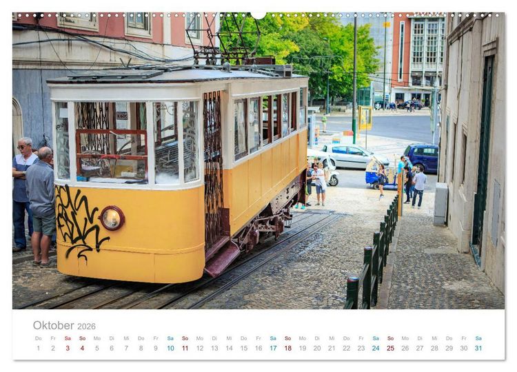Produktbild: Lissabon - Stadt der K&ouml;nige (hochwertiger Premium Wandkalender 2026 DIN A2 quer), Kunstdruck in Hochglanz
