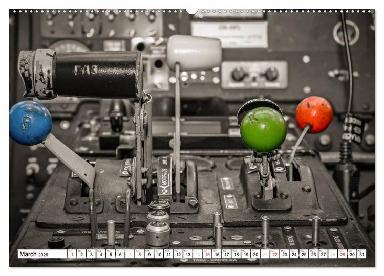 Produktbild: Cockpit sights (High Quality Premium Wall Calendar 2026 DIN A2 landscape),CALVENDO 12 Month Wall Calendar