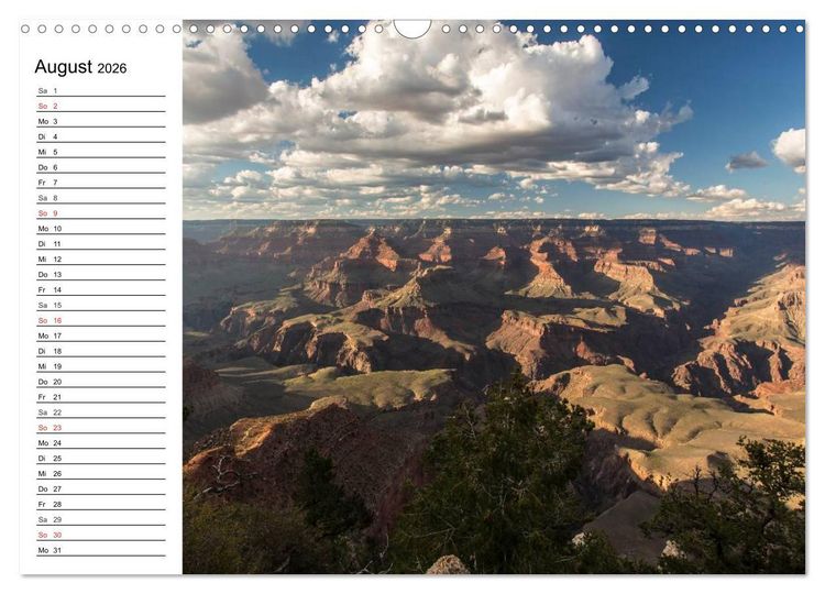Produktbild: Faszination Grand Canyon (Wandkalender 2026 DIN A3 quer), CALVENDO Monatskalender