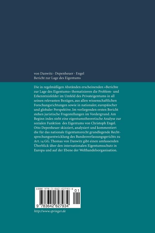 Produktbild: Bericht zur Lage des Eigentums