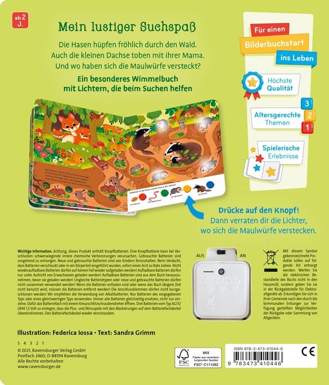 Produktbild: Mein gro&szlig;es Lichter-Wimmelbuch - Im Wald