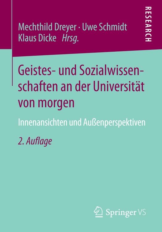 Produktbild: Geistes- und Sozialwissenschaften an der Universit&auml;t von morgen