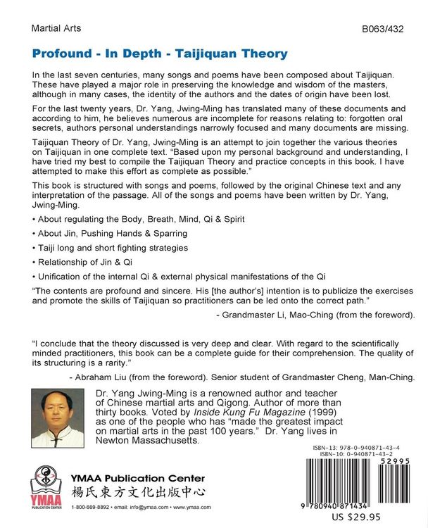 Produktbild: Taijiquan Theory of Dr. Yang, Jwing-Ming