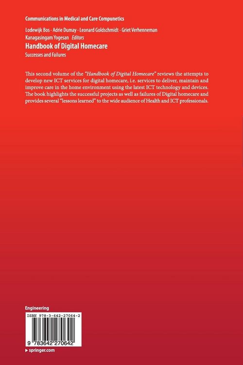 Produktbild: Handbook of Digital Homecare