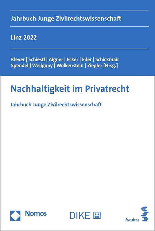 Produktbild: Nachhaltigkeit im Privatrecht