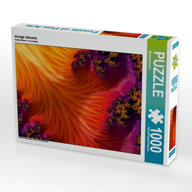 Produktbild: CALVENDO Puzzle orange streams 1000 Teile Puzzle quer | 1000 Teile Lege-Gr&ouml;&szlig;e 64 &times; 48 cm Foto-Puzzle f&uuml;r gl&uuml;ckliche Stunden