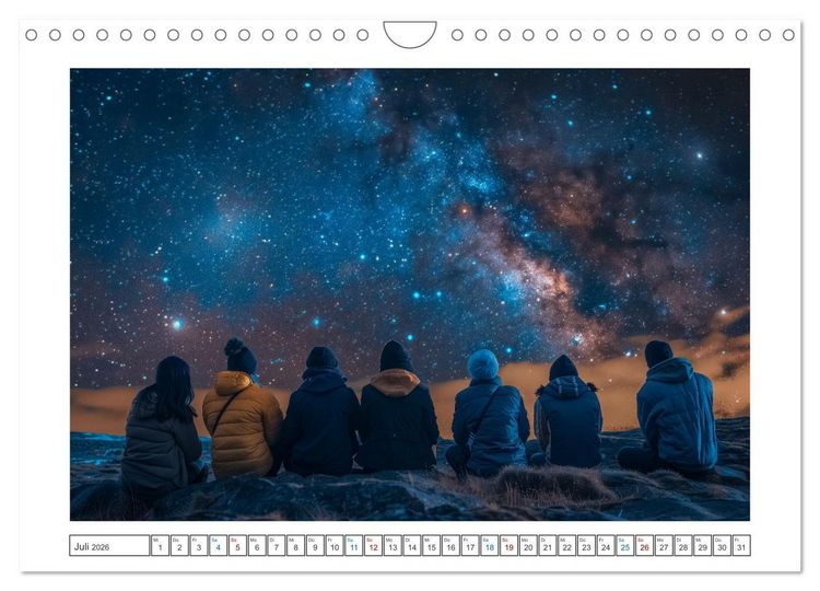 Produktbild: Galaktische Abenteuer (Wandkalender 2026 DIN A4 quer), CALVENDO Monatskalender