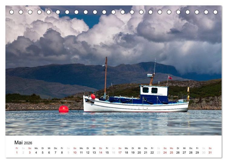 Produktbild: Schottland 2026 - Wildes Land im Norden (Tischkalender 2026 DIN A5 quer), CALVENDO Monatskalender