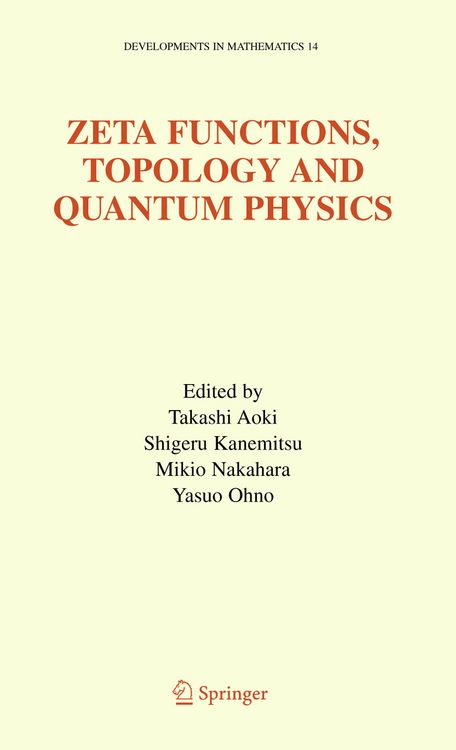 Produktbild: Zeta Functions, Topology and Quantum Physics