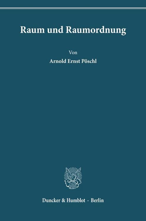 Produktbild: Raum und Raumordnung.