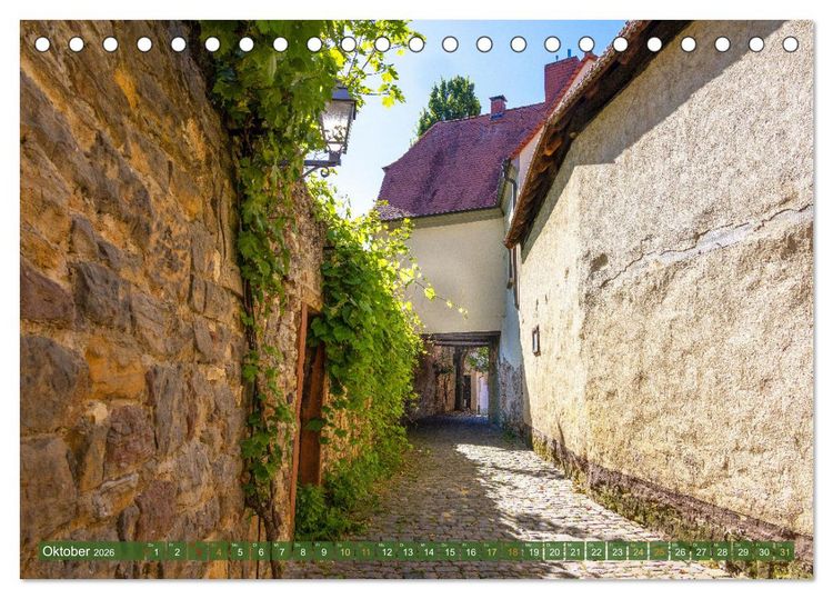 Produktbild: Ein Bummel durch die romantischen Gassen von Freinsheim in der Pfalz (Tischkalender 2026 DIN A5 quer), CALVENDO Monatskalender