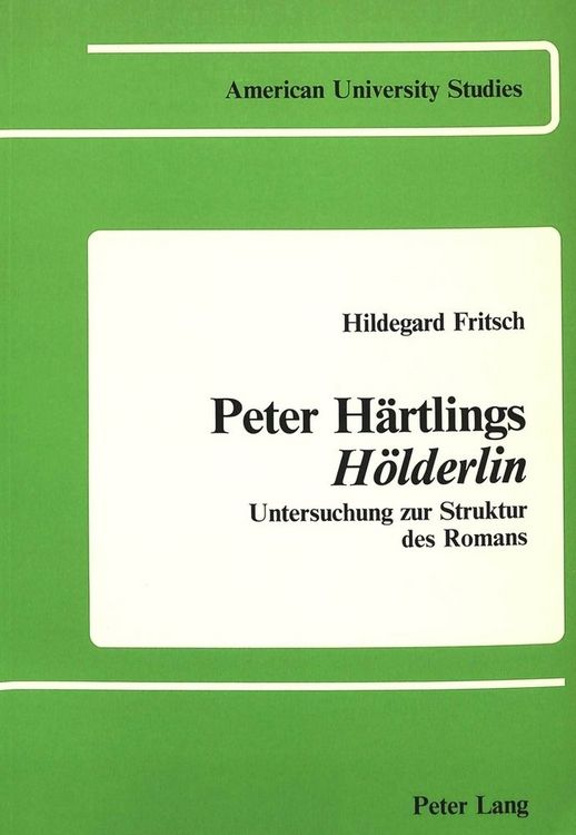 Produktbild: Peter H&auml;rtlings H&ouml;lderlin