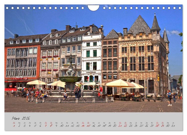 Produktbild: Aachen Die Kaiserstadt (Wandkalender 2026 DIN A4 quer), CALVENDO Monatskalender