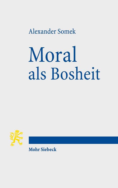 Produktbild: Moral als Bosheit