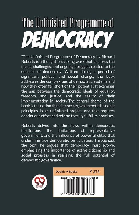 Produktbild: The Unfinished Programme Of Democracy