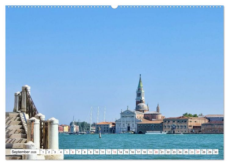 Produktbild: Venedig - Die traumhaft sch&ouml;ne Lagunenstadt (hochwertiger Premium Wandkalender 2026 DIN A2 quer), Kunstdruck in Hochglanz