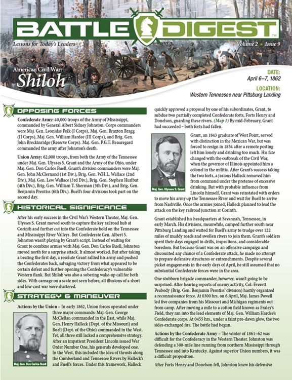 Produktbild: Battle Digest: Shiloh