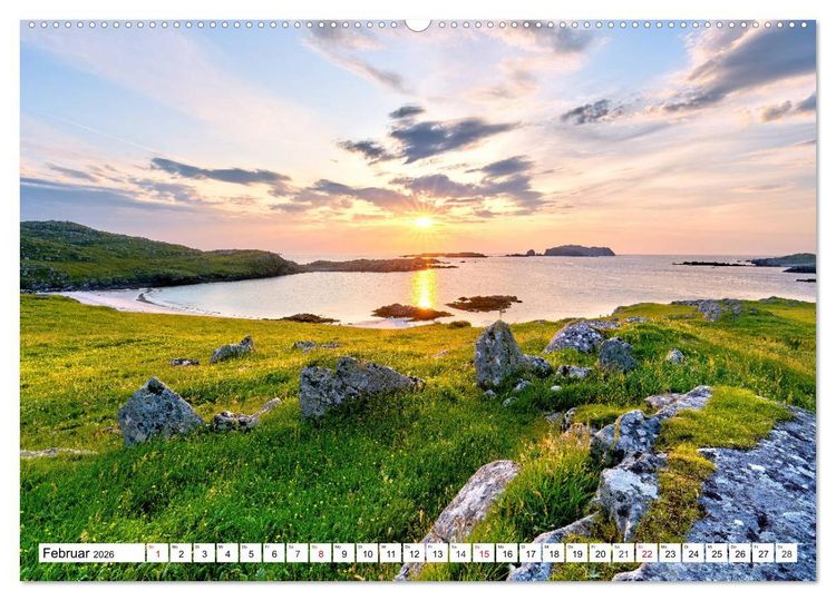 Produktbild: &Auml;u&szlig;ere Hebriden - Schottische Traumstr&auml;nde und K&uuml;sten (hochwertiger Premium Wandkalender 2026 DIN A2 quer), Kunstdruck in Hochglanz