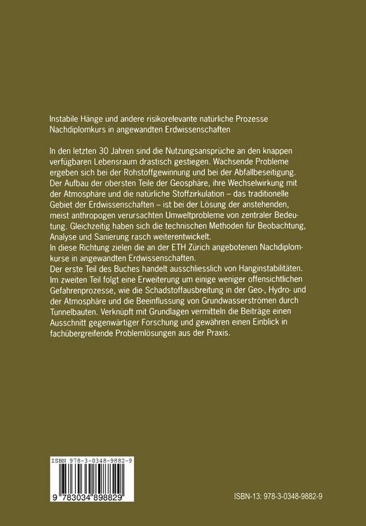 Produktbild: Instabile H&auml;nge und andere risikorelevante nat&uuml;rliche Prozesse