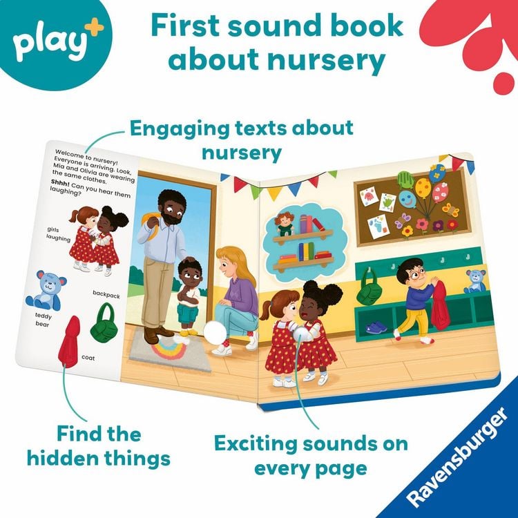 Produktbild: Play+ Shh ... Who's there? In Nursery (sound book)
