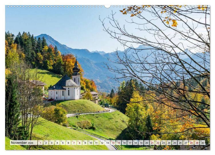 Produktbild: Wanderparadies Bayerische Alpen (Wandkalender 2026 DIN A2 quer), CALVENDO Monatskalender