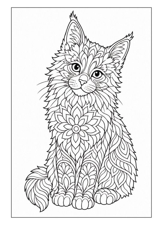 Produktbild: Mandala Malbuch Katzen f&uuml;r Kinder ab 8 Jahren, Teenager und Erwachsene mit 50 sch&ouml;nen Ausmalmotiven