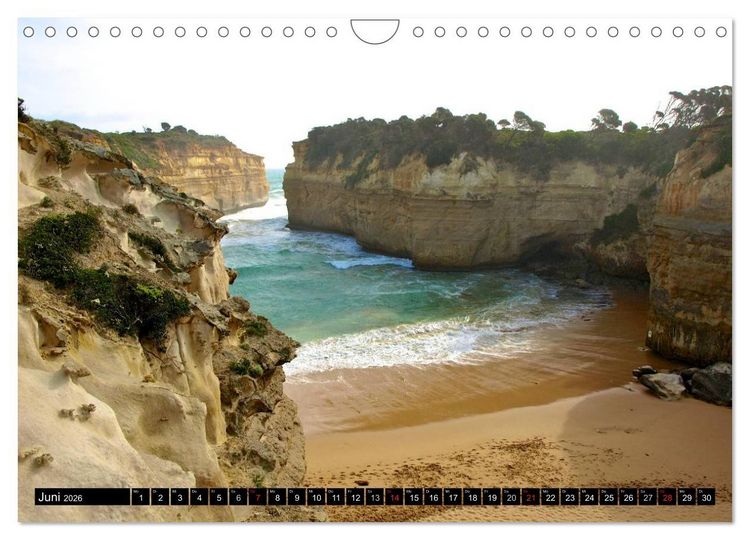 Produktbild: Australien - Die Great Ocean Road (Wandkalender 2026 DIN A4 quer), CALVENDO Monatskalender