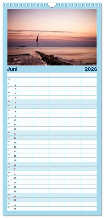 Produktbild: Familienplaner 2026 - Noch mehr F&ouml;hrweh - Insel F&ouml;hr mit 5 Spalten (Wandkalender, 21 x 45 cm) CALVENDO