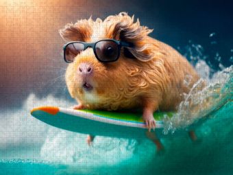 Produktbild: CALVENDO Puzzle Schwein im Meer | 1000 Teile Lege-Gr&ouml;&szlig;e 64x48cm Foto-Puzzle f&uuml;r gl&uuml;ckliche Stunden