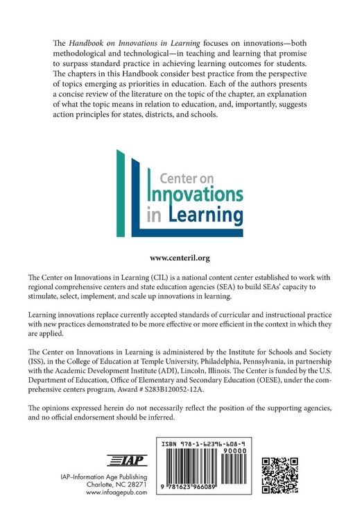 Produktbild: The Handbook on Innovations in Learning (Hc)
