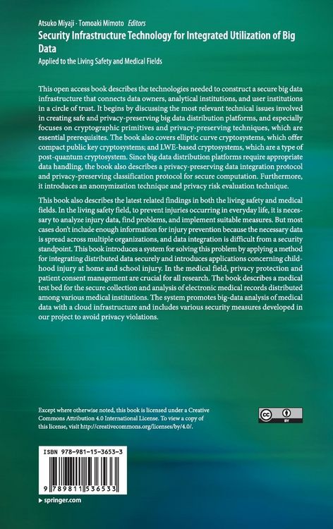 Produktbild: Security Infrastructure Technology for Integrated Utilization of Big Data
