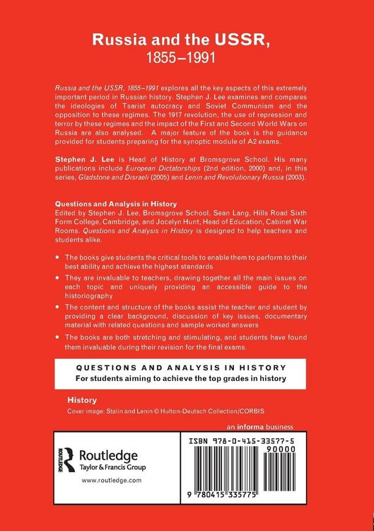 Produktbild: Russia and the USSR, 1855-1991