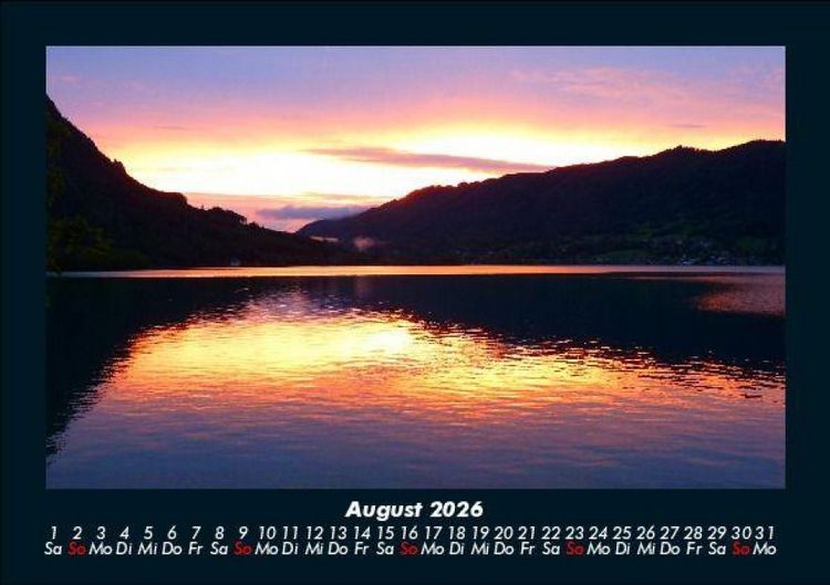 Produktbild: Die Seen der Erde 2026 Fotokalender DIN A5