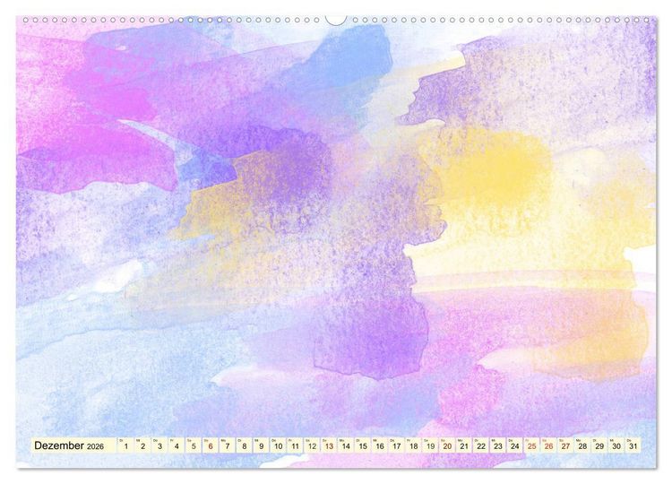Produktbild: Kreativ-Kalender Aquarell. Bastelkalender zum Selbstgestalten (Wandkalender 2026 DIN A2 quer), CALVENDO Monatskalender