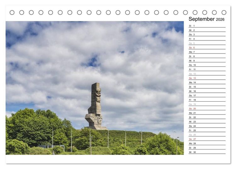 Produktbild: Danzig - Zeit f&uuml;r Entdeckungen (Tischkalender 2026 DIN A5 quer), CALVENDO Monatskalender