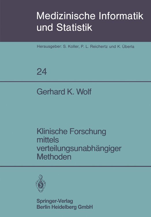 Produktbild: Klinische Forschung mittels verteilungsunabh&auml;ngiger Methoden
