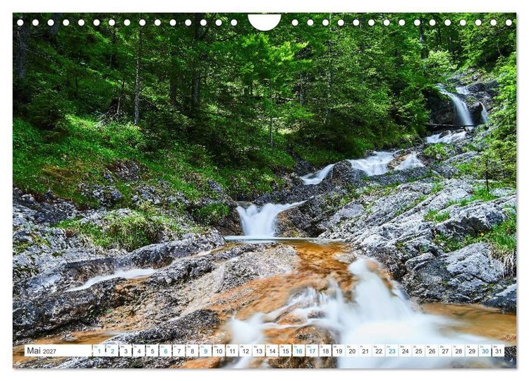 Produktbild: Am Wasser entlang in den Alpen (Wandkalender 2027 DIN A4 quer), CALVENDO Monatskalender