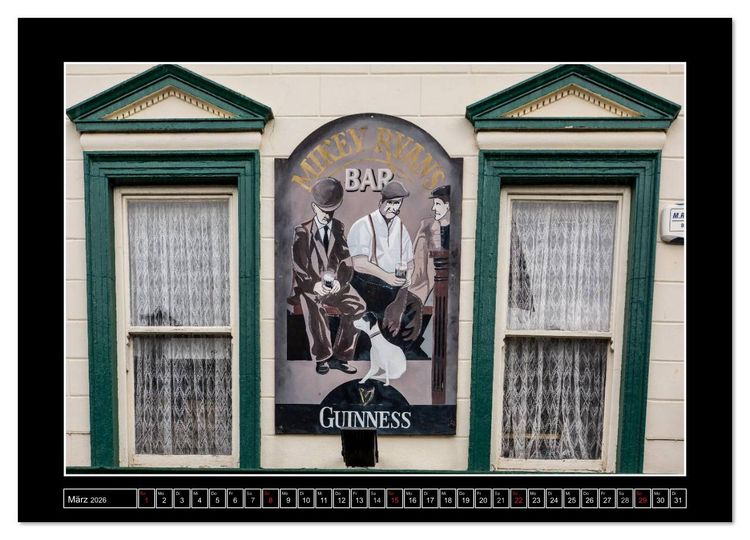 Produktbild: Sl&aacute;inte IRLAND - Pubmalereien (Wandkalender 2026 DIN A4 quer), CALVENDO Monatskalender
