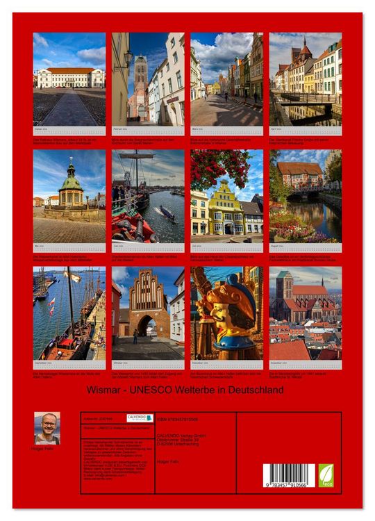 Produktbild: Wismar - UNESCO Welterbe in Deutschland (Wandkalender 2026 DIN A3 hoch), CALVENDO Monatskalender